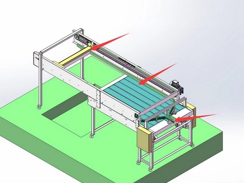Депаллетайзер для пустых банок (Депаллетайзер с толкателем)