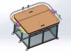 U-образный поворотный конвейер для корпусов банок