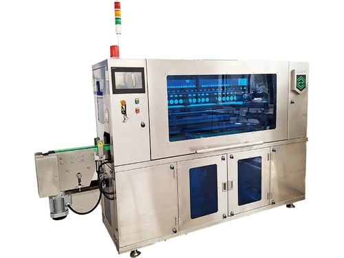 Автоматическая система подачи крышек для жестяных банок (с автоматической распаковкой)